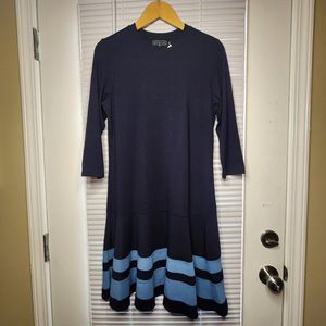 Duffield Lane Women's Dress - Casual Blue Midi Dress